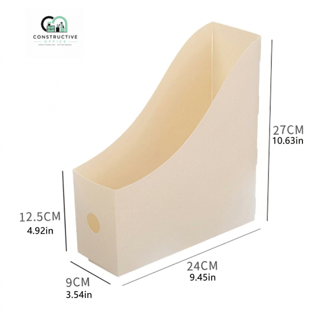 Constructive Office Folding Desktop File Organizer Storage Box for Documents, Books & Office Supplies