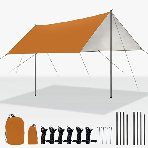 3x3m Outdoor Camping Tent – Waterproof Oxford Cloth Canopy Shelter