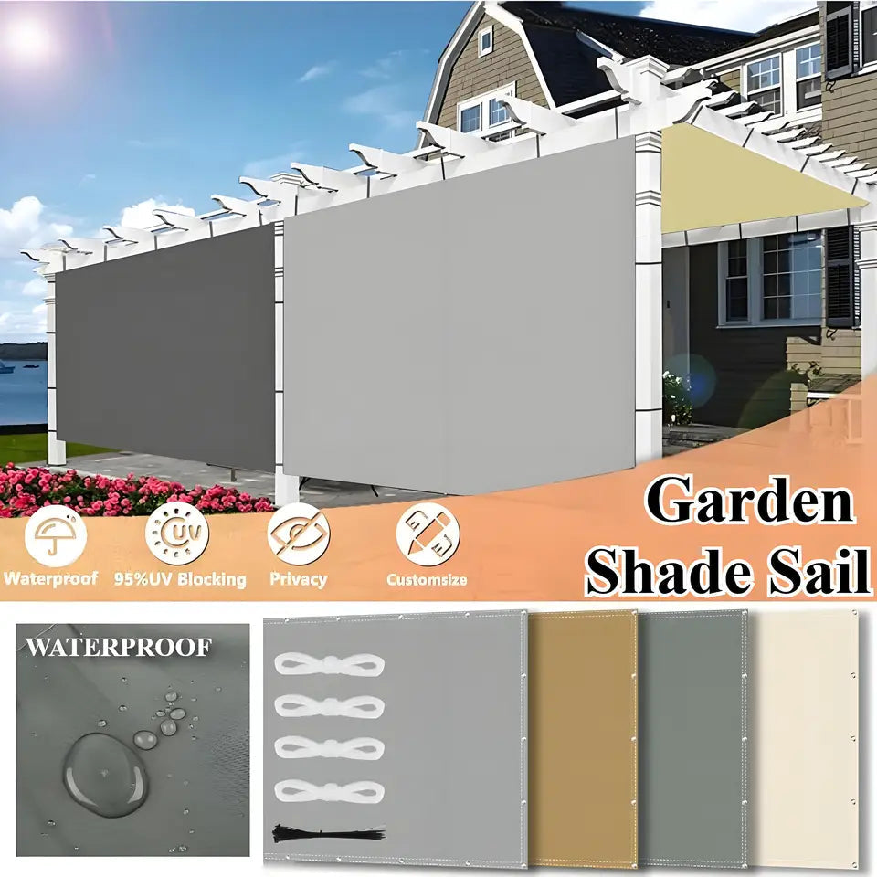 Sun Shade Sail Waterproof UV Block Awning for Patio, Garden & Pool Canopy